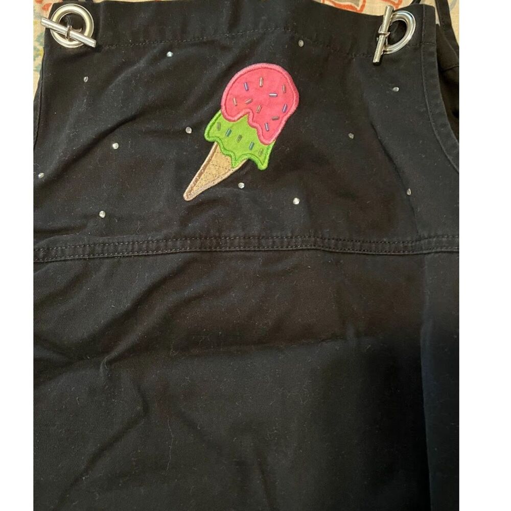 Quacker Factory Whimsical Black Jumper Dress Jacket Set Ice Cream Popsicle M - Picture 5 of 11